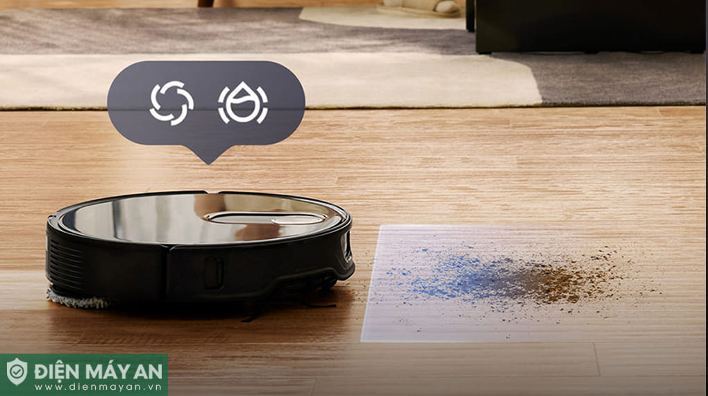 Robot hút bụi lau nhà Roborock Q Revo Slim - Đen